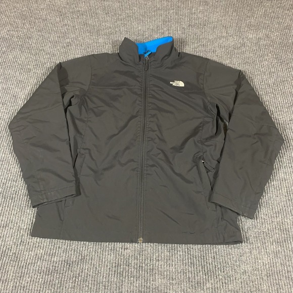 The North Face Jacket Boys Extra Large‎ XL Black Full Zip Fleece Lined Polartec - Picture 1 of 15